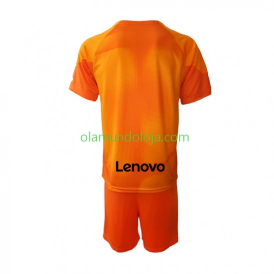 Camisola Inter de Milão Guarda-redes Criança Equipamento Quarto 2022-2023 Manga Curta